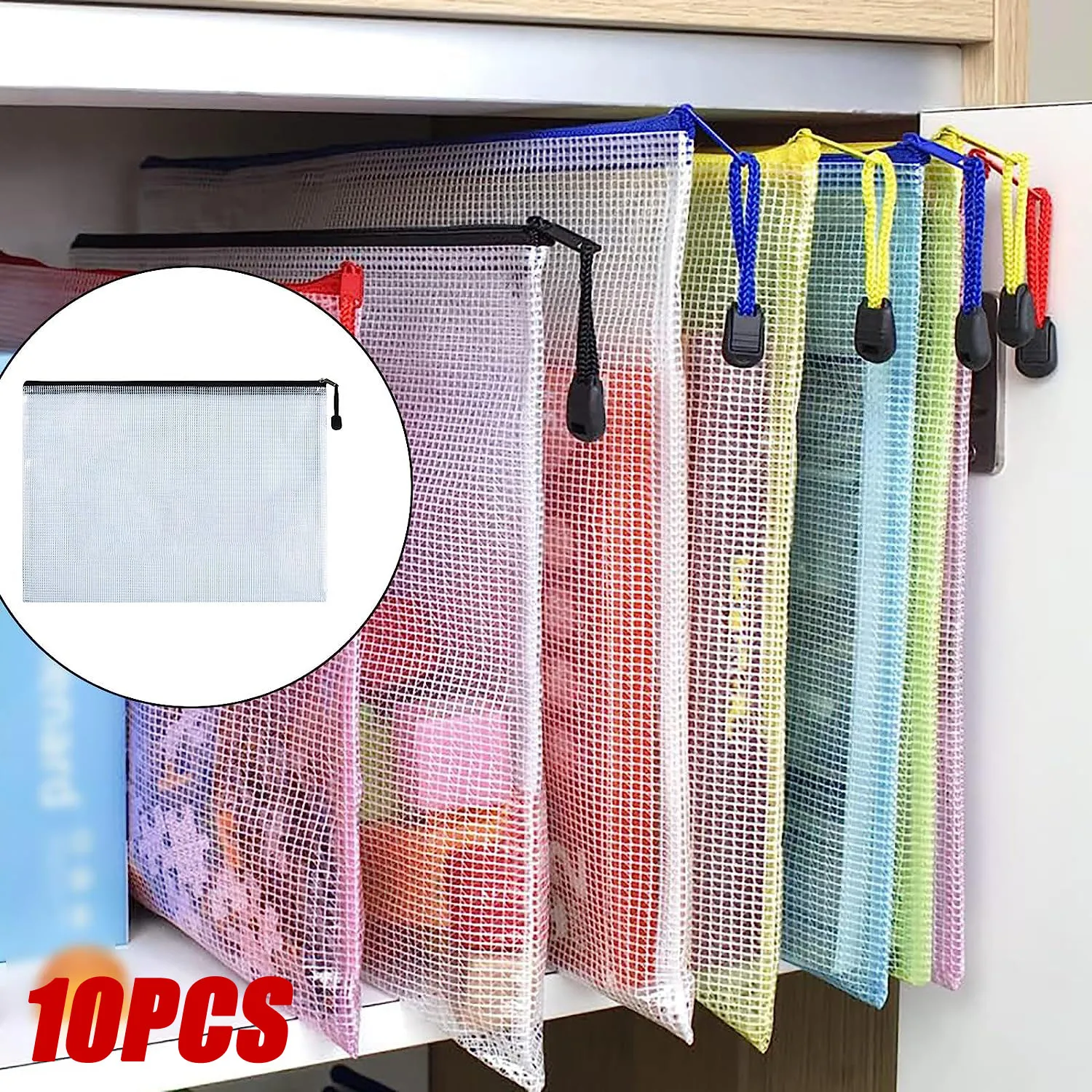 10pcs Mesh Zipper Pouch Document Bag Waterproof Zip File Folders A6/A5/A4/A3 School Office Supplies Pencil Case Storage Bags
10pcs Mesh Zipper Pouch Document Bag Waterproof Zip File Folders A6/A5/A4/A3 School Office Supplies Pencil Case Storage Bags