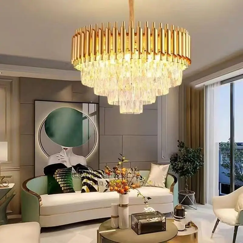 Modern K9 Crystal Hanging Lamp Luxury Black Gold Metal Led Chandelier Elegant Indoor Pendant Lighting Fixture For Home Decor
Modern K9 Crystal Hanging Lamp Luxury Black Gold Metal Led Chandelier Elegant Indoor Pendant Lighting Fixture For Home Decor