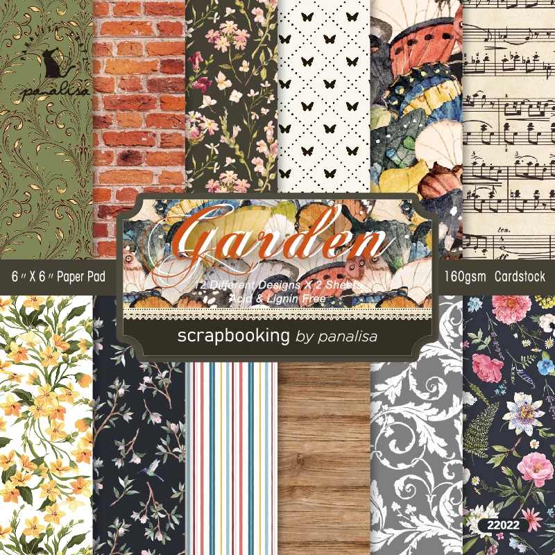 Panalisacraft 24 sheets 6"X6" Gargen flower vintage Scrapbook paper Scrapbooking patterned paper pack DIY craft Background paper
Panalisacraft 24 sheets 6"X6" Gargen flower vintage Scrapbook paper Scrapbooking patterned paper pack DIY craft Background paper
