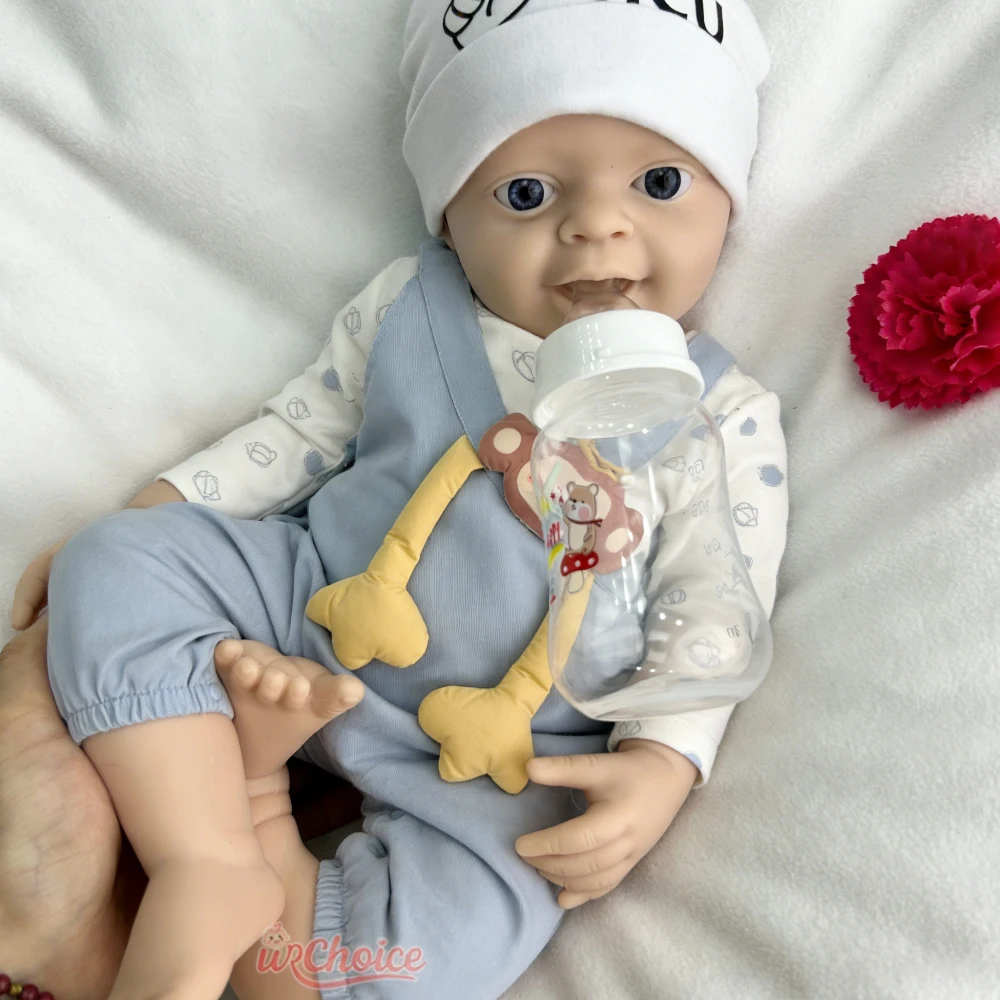 Lifelike 18inch Full Body Silicone Reborn Baby Boy Handmade 3D Skin Texture Realistic Collection Doll for Art Collectors
Lifelike 18inch Full Body Silicone Reborn Baby Boy Handmade 3D Skin Texture Realistic Collection Doll for Art Collectors