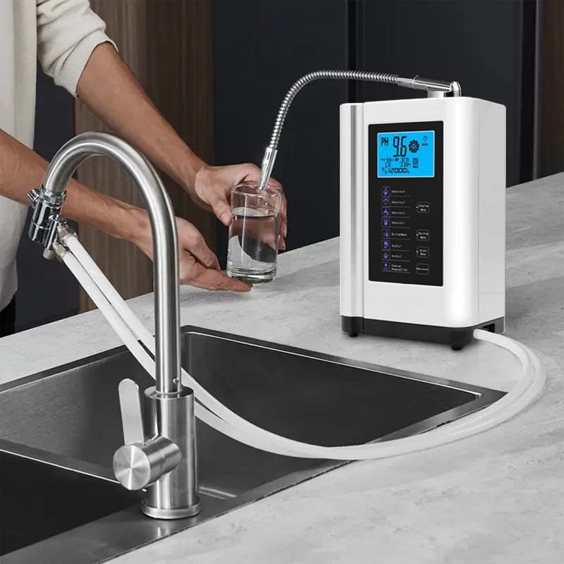 Alkaline Water Machine Ionizers PH Water Alkaline Water Dispenser Platinum Coating Alkaline Water Ioniser Home Filtration System
Alkaline Water Machine Ionizers PH Water Alkaline Water Dispenser Platinum Coating Alkaline Water Ioniser Home Filtration System