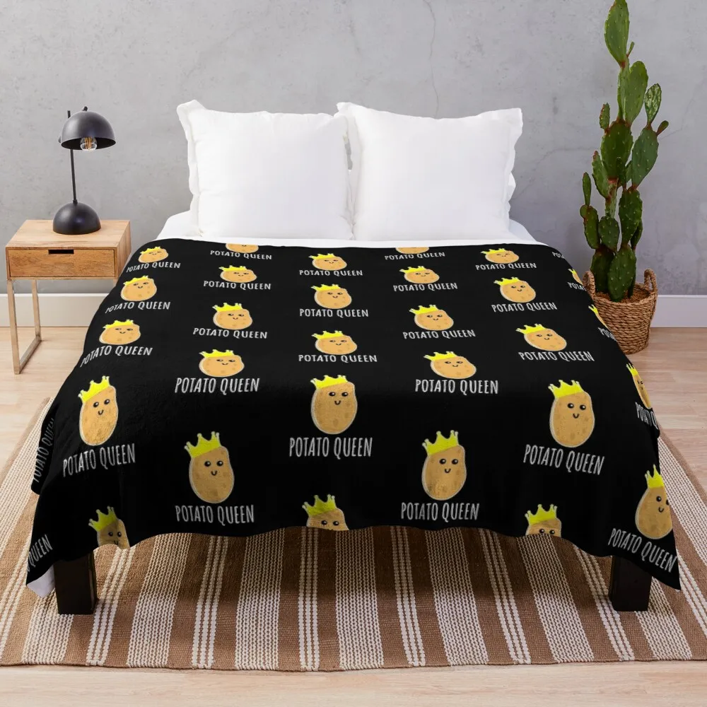 Potato Queen - Funny Potato Gift Throw Blanket fleece fabric blanket with well thick king wool throw rug decorative blanket
Potato Queen - Funny Potato Gift Throw Blanket fleece fabric blanket with well thick king wool throw rug decorative blanket