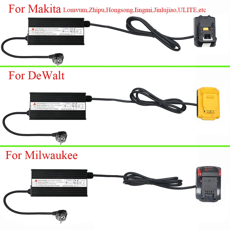 AC 220V DC 18V 20V Power Supply Adapter Converter For Makita For Milwaukee For Dewalt Lithium Battery Tool HongSong Lomvum ZhiPu
AC 220V DC 18V 20V Power Supply Adapter Converter For Makita For Milwaukee For Dewalt Lithium Battery Tool HongSong Lomvum ZhiPu