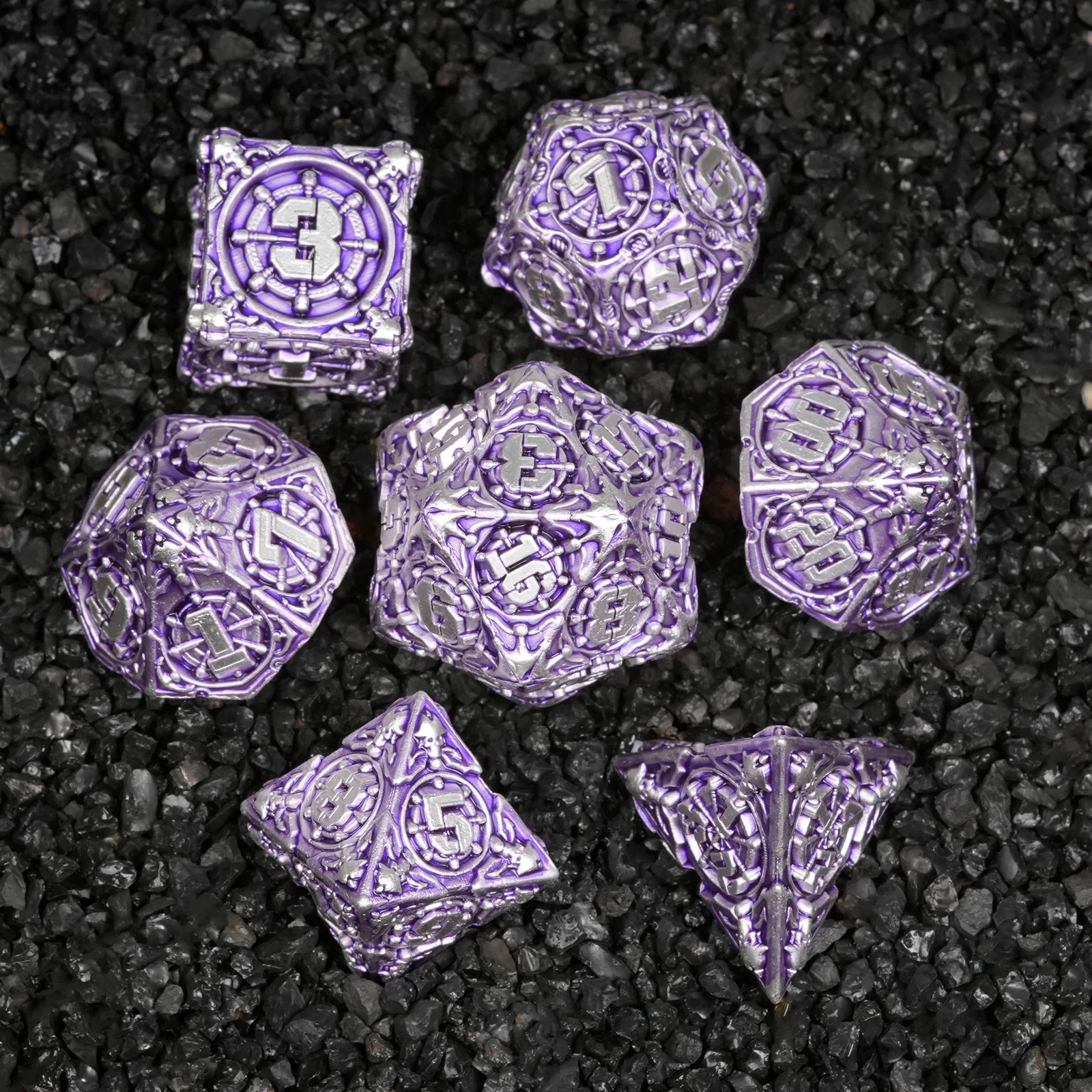 18-Type 7pcs DND Metal Dice Set Multi-sided Polyhedral Dice for D&D Game COC Role Playing Board Table Game Math Tabletop RPG
18-Type 7pcs DND Metal Dice Set Multi-sided Polyhedral Dice for D&D Game COC Role Playing Board Table Game Math Tabletop RPG