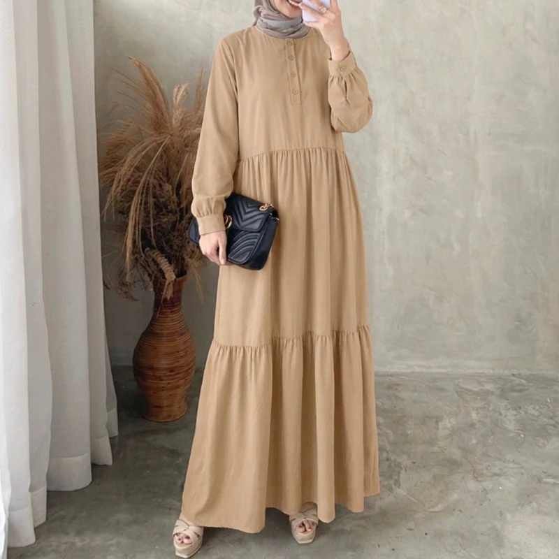 ZANZEA Хиджабы Женские скромные длинные платья Повседневные с круглым вырезом и длинными пышными рукавами Собранное однотонное платье макси Мусульманские халаты Рамадана Абая 3XL
ZANZEA Хиджабы Женские скромные длинные платья Повседневные с круглым вырезом и длинными пышными рукавами Собранное однотонное платье макси Мусульманские халаты Рамадана Абая 3XL