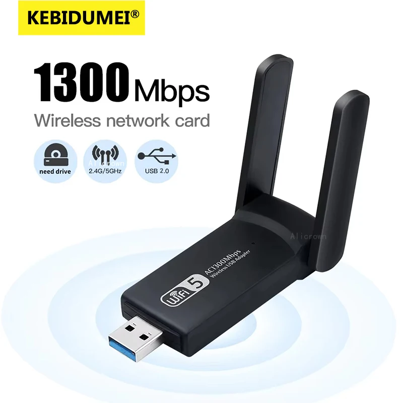 1300 Мбит/с USB-адаптер Wi-Fi 2,4G/5 ГГц двухдиапазонный сетевой адаптер 802.11AC WiFi 2 антенный ключ для ПК/драйвера ноутбука Бесплатная доставка Win10/11
1300 Мбит/с USB-адаптер Wi-Fi 2,4G/5 ГГц двухдиапазонный сетевой адаптер 802.11AC WiFi 2 антенный ключ для ПК/драйвера ноутбука Бесплатная доставка Win10/11