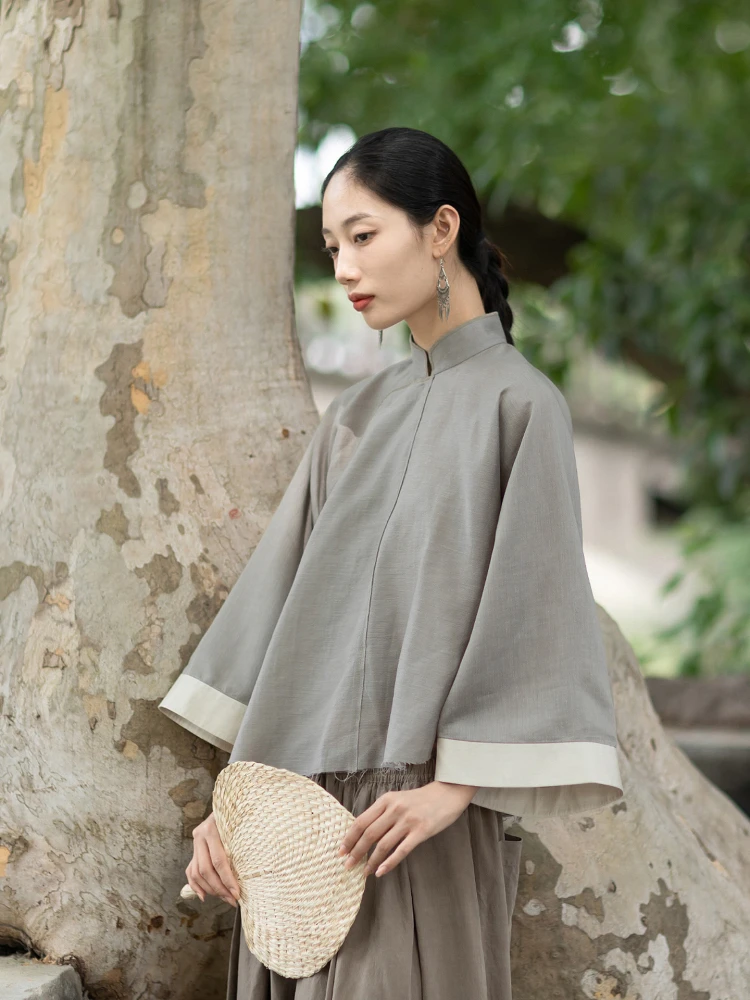 Свободная классическая рубашка в стиле пэчворк с воротником-стойкой и асимметричным восточным узором, женская, премиум-класса, модная, простая, летняя коллекция 2025
Свободная классическая рубашка в стиле пэчворк с воротником-стойкой и асимметричным восточным узором, женская, премиум-класса, модная, простая, летняя коллекция 2025