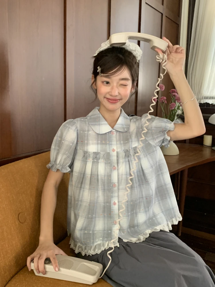 Платье для девочек в клетку из серии Jiang Jam Sea Salt с рюшами по низу и рукавами-фонариками, из смесового хлопка и полиэстера, повседневное летнее платье
Платье для девочек в клетку из серии Jiang Jam Sea Salt с рюшами по низу и рукавами-фонариками, из смесового хлопка и полиэстера, повседневное летнее платье