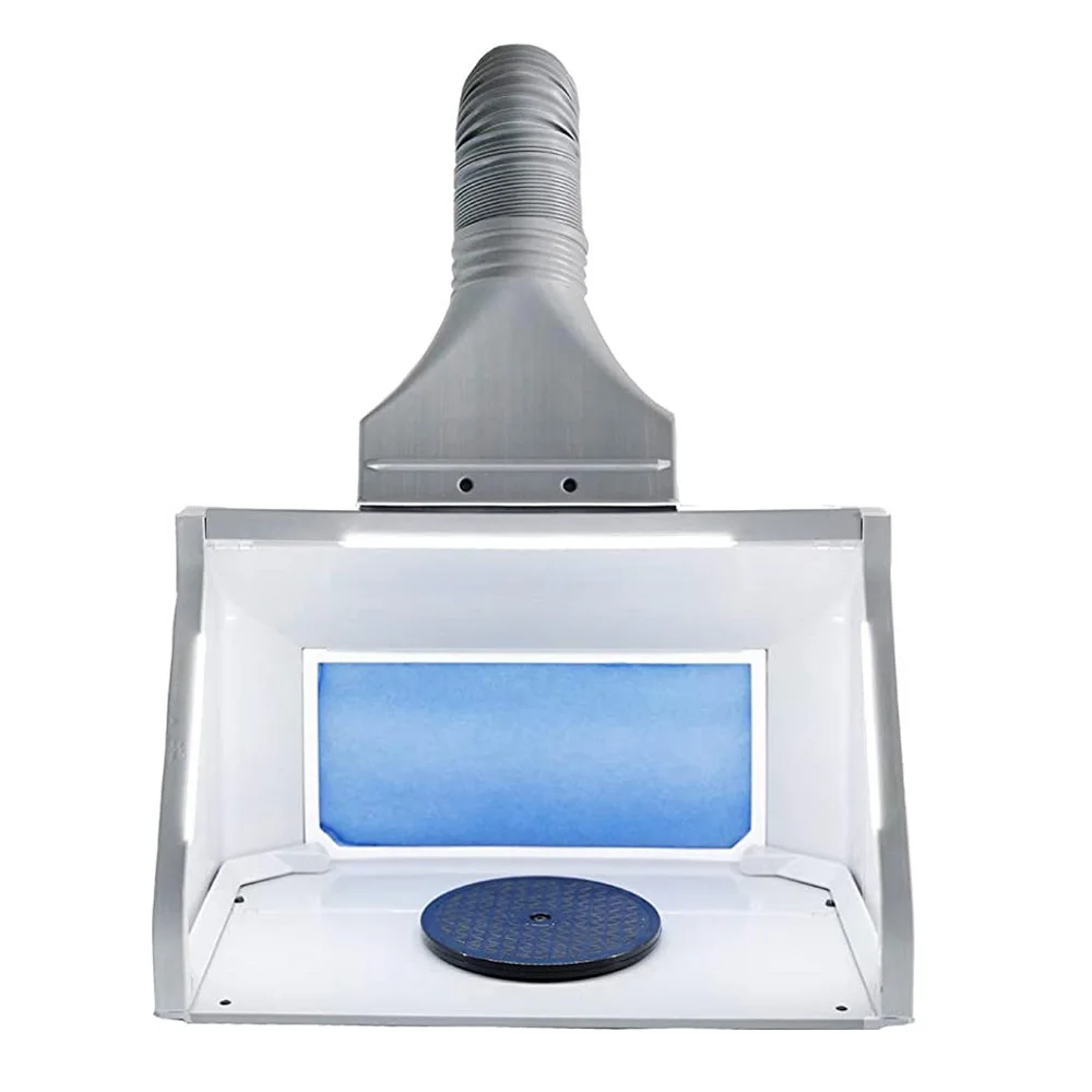 Portable Airbrush Spray Booth with LED Light and Exhaust Filter for Model Painting
Portable Airbrush Spray Booth with LED Light and Exhaust Filter for Model Painting