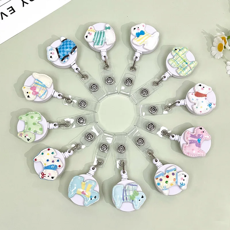 Medical ID Badge Reel Cute Cartoon Puppy Retractable Badge Holder Clip for Nurse Staff Card Holder with Decorative Accents 
Medical ID Badge Reel Cute Cartoon Puppy Retractable Badge Holder Clip for Nurse Staff Card Holder with Decorative Accents