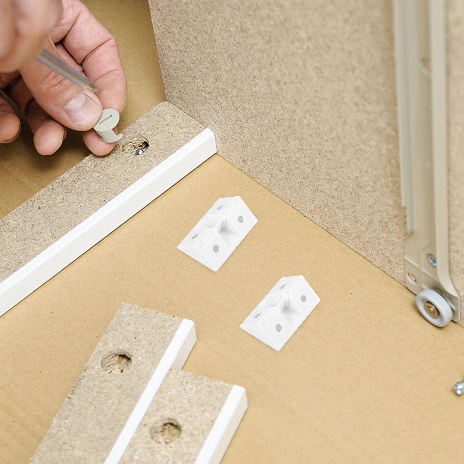 20pcs Thickened Brackets Cabinet Right Angle Corner Brackets Cover Durable Plastic Cabinet Shelf Support Furniture Connector
20pcs Thickened Brackets Cabinet Right Angle Corner Brackets Cover Durable Plastic Cabinet Shelf Support Furniture Connector