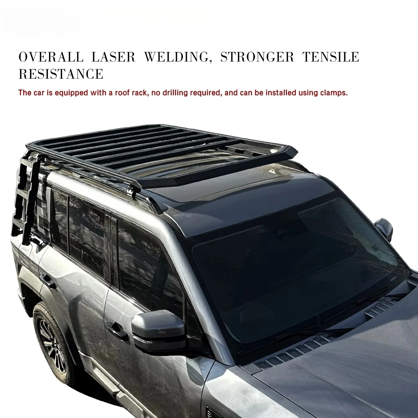 Car Roof Rack Aluminum Alloy Rust and Corrosion protection Wear-resistant and Scratch-resistant No-drill Installation
Car Roof Rack Aluminum Alloy Rust and Corrosion protection Wear-resistant and Scratch-resistant No-drill Installation