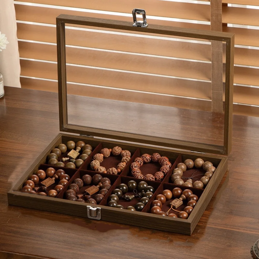 Velvet Wooden Jewelry Tray Dust-proof Large Capacity Jewelry Storage Box Earrings Rings Necklaces Bracelets Jewelry Display Box
Velvet Wooden Jewelry Tray Dust-proof Large Capacity Jewelry Storage Box Earrings Rings Necklaces Bracelets Jewelry Display Box
