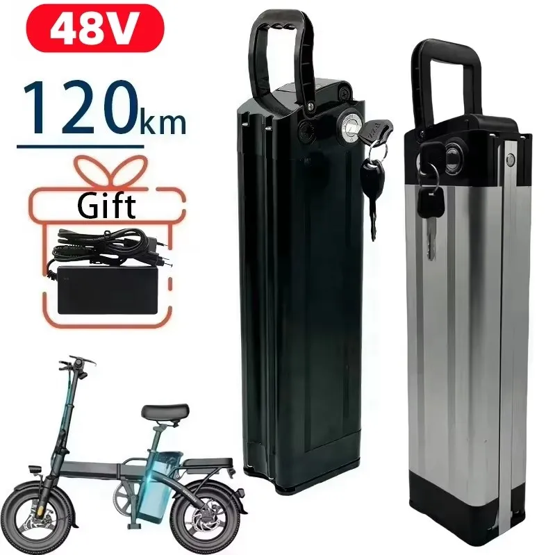 48V 10ah-30ah Lithium Battery Pack Silver Fish Battery 1000w Lithium-ion Electric Bicycle Folding Bike 48V Charger Included
48V 10ah-30ah Lithium Battery Pack Silver Fish Battery 1000w Lithium-ion Electric Bicycle Folding Bike 48V Charger Included