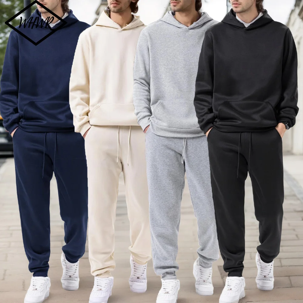 Men's Autumn and Winter Solid Color Hoodie+jogging Pants Two-piece Set Fashionable Outdoor Casual Sportswear Men's Tracksuit
Men's Autumn and Winter Solid Color Hoodie+jogging Pants Two-piece Set Fashionable Outdoor Casual Sportswear Men's Tracksuit