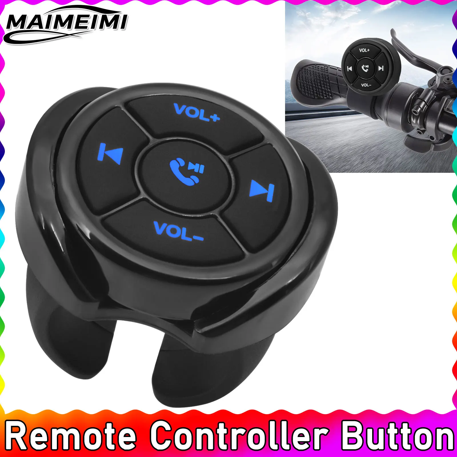 Motorcycle Remote Controller Bluetooth-compatible 5 Keys Media Button Switch for Car Radio DVD GPS Multimedia on The Phone
Motorcycle Remote Controller Bluetooth-compatible 5 Keys Media Button Switch for Car Radio DVD GPS Multimedia on The Phone