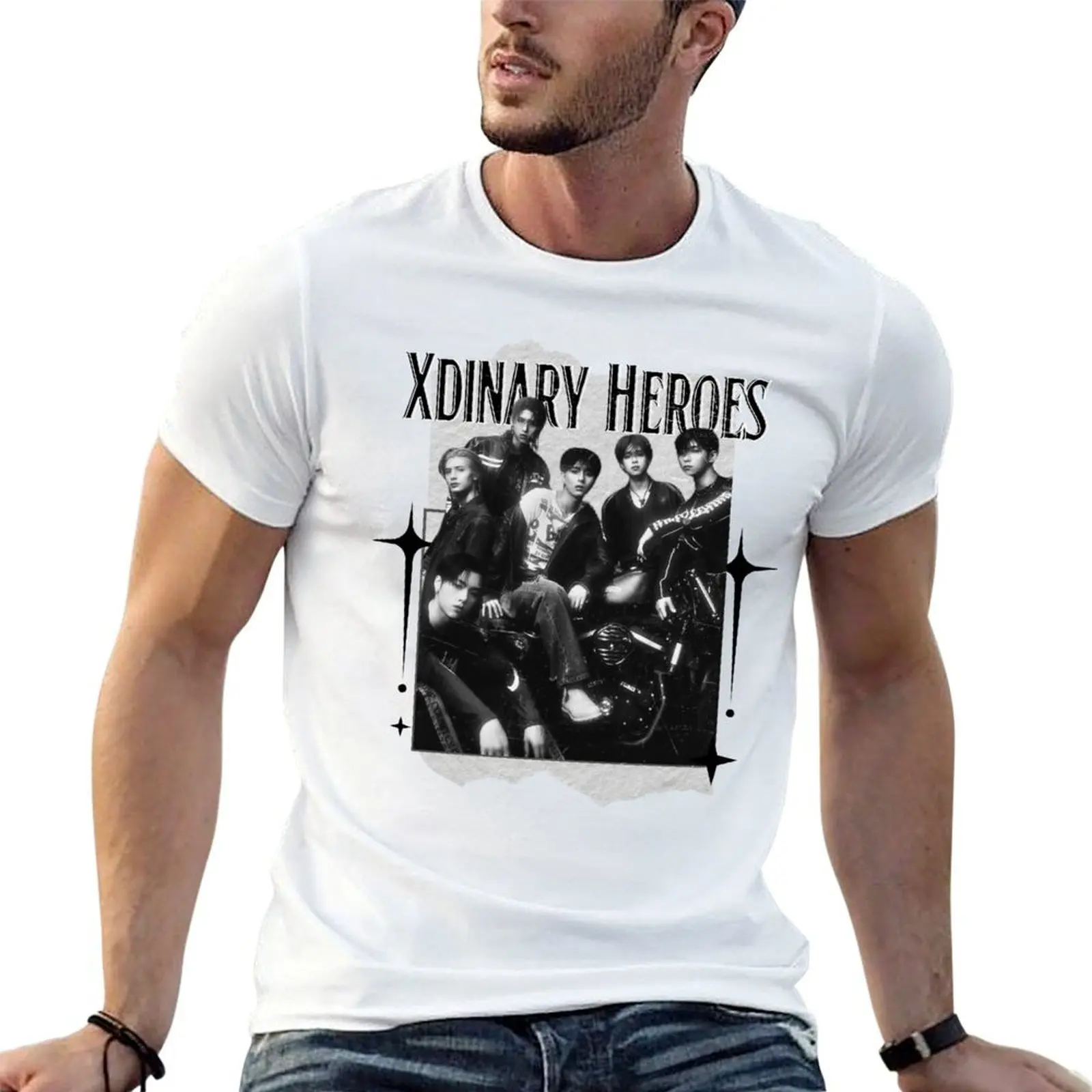 Xdinary Heroes Kpop Boy Band Monochrome Black and White Collage Art Design T-Shirt man t shirt cotton cotton tshirt 100% T-Shirt
Xdinary Heroes Kpop Boy Band Monochrome Black and White Collage Art Design T-Shirt man t shirt cotton cotton tshirt 100% T-Shirt