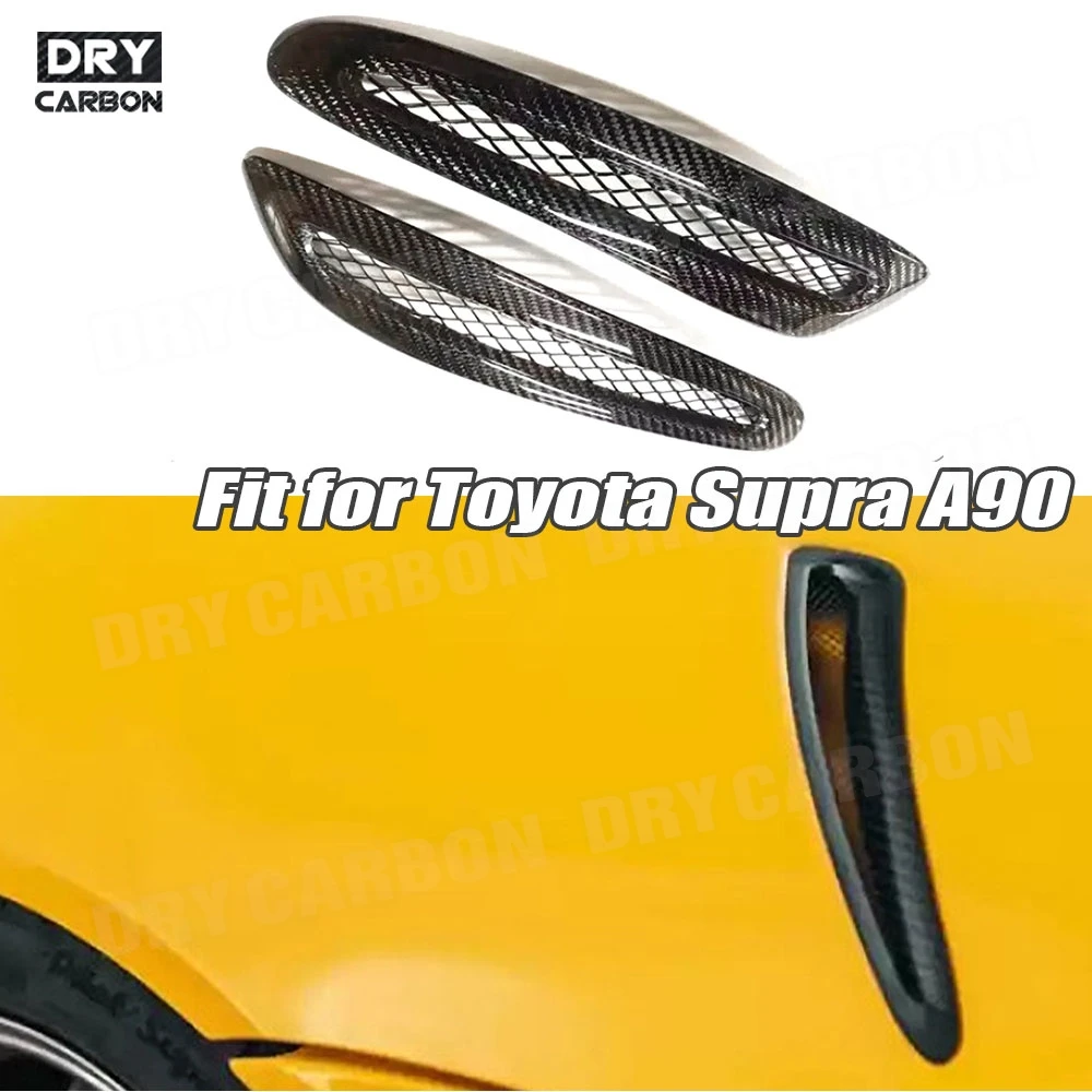 Carbon Fiber Front Hood Air Vent Splitter for Toyota Supra A90 2019+ Engine Hood Scoop Bonnet Lid Body Kit Car Accessories
Carbon Fiber Front Hood Air Vent Splitter for Toyota Supra A90 2019+ Engine Hood Scoop Bonnet Lid Body Kit Car Accessories