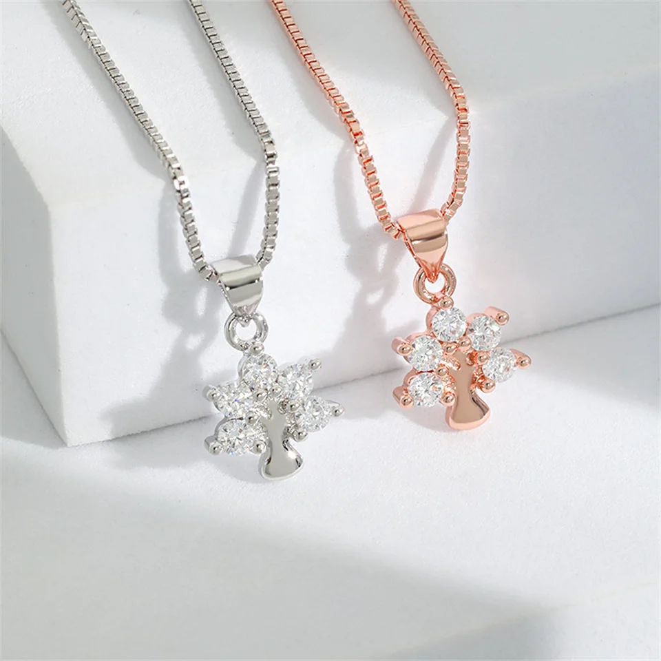 Rose Gold Mini Branch Necklaces Fashion Diamond Tree Pendant Jewelry Gifts Design Tree Of Life Necklace Stainless Steel Jewelry
Rose Gold Mini Branch Necklaces Fashion Diamond Tree Pendant Jewelry Gifts Design Tree Of Life Necklace Stainless Steel Jewelry