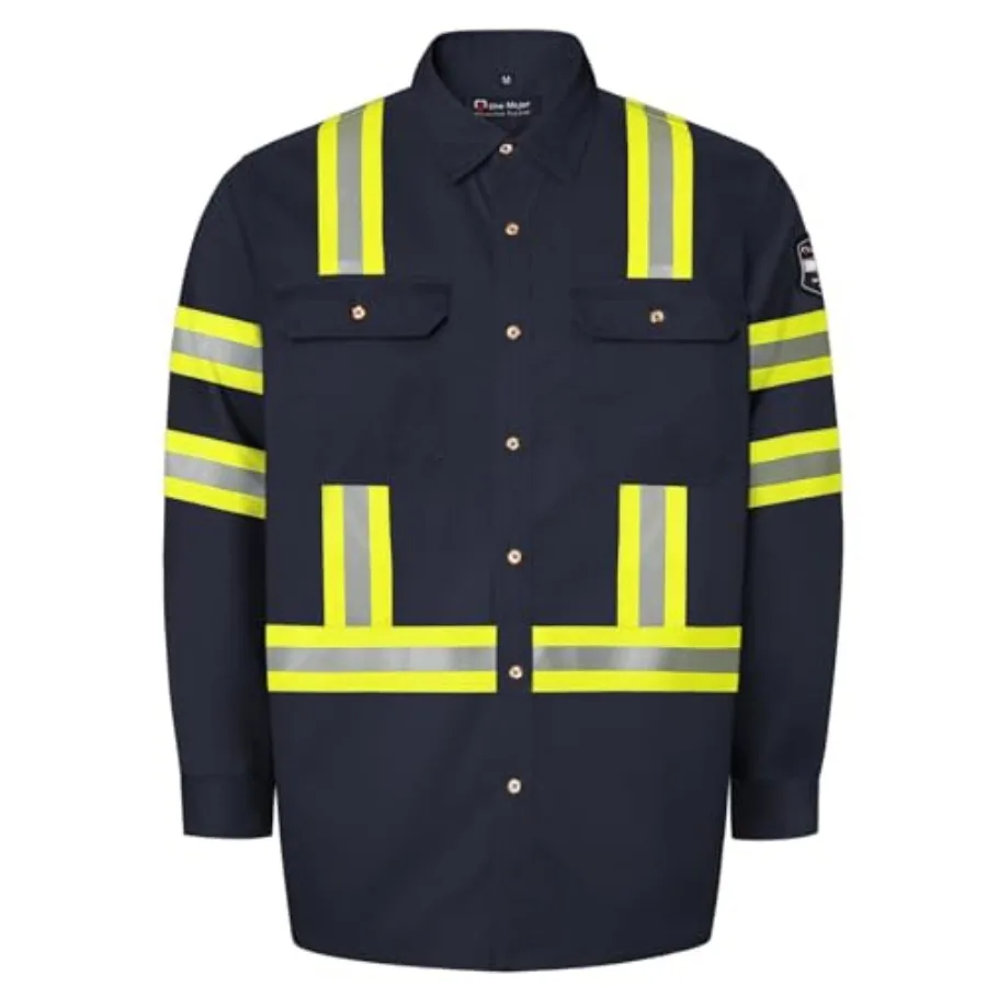 Hi Vis Flame Resistant Welding Shirt 7.5oz Men's Fire Retardant FR Clothing Durable Welding Jacket Meets NFPA2112 -ZRWD L
Hi Vis Flame Resistant Welding Shirt 7.5oz Men's Fire Retardant FR Clothing Durable Welding Jacket Meets NFPA2112 -ZRWD L