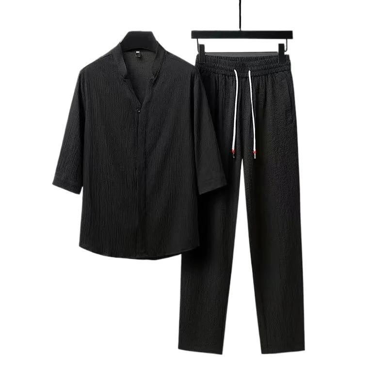 2026 NewChinese Style Shirts + Pants Summer Cotton Linen Sportswear Men's Casual Sets Spring Male Fashion Chinese Style Trousers
2026 NewChinese Style Shirts + Pants Summer Cotton Linen Sportswear Men's Casual Sets Spring Male Fashion Chinese Style Trousers
