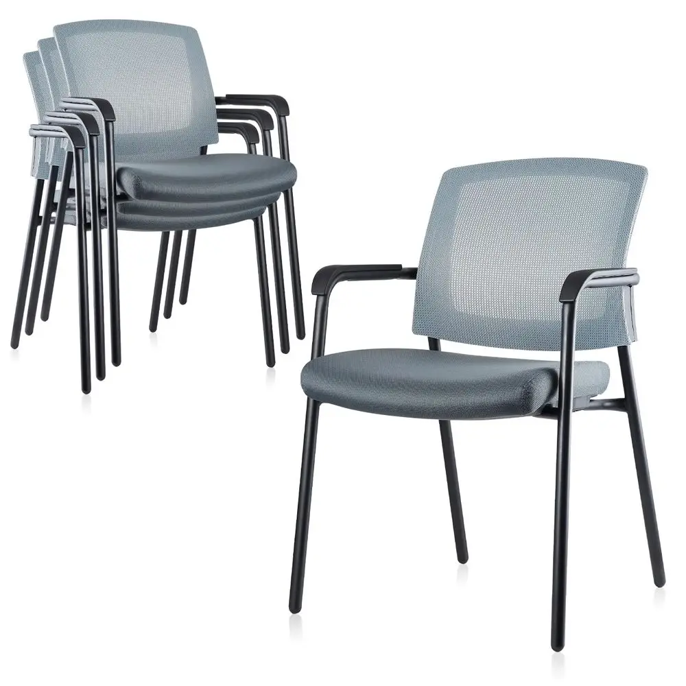 Office Reception Guest Chair Mesh Back Stacking with Ergonomic Lumbar Support and Thickened Seat Cushion for Waiting Conference
Office Reception Guest Chair Mesh Back Stacking with Ergonomic Lumbar Support and Thickened Seat Cushion for Waiting Conference