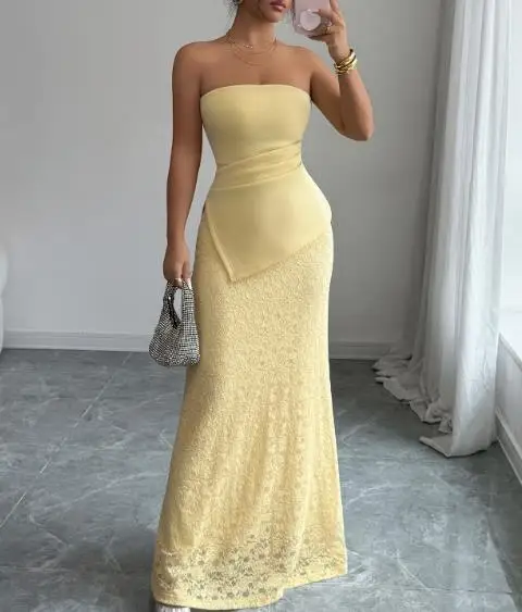 Women's Dress 2025 Autumn/winter New Fashion Casual Elegant Style Sexy Strapless Bag Buttocks Long Skirt Dress Women's Clothing
Women's Dress 2025 Autumn/winter New Fashion Casual Elegant Style Sexy Strapless Bag Buttocks Long Skirt Dress Women's Clothing