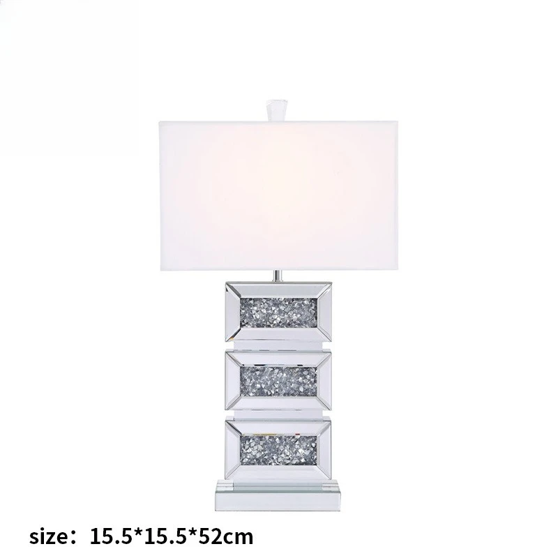 European retro mirror glass bedroom bedside table lamp, warm study table lamp creativity
European retro mirror glass bedroom bedside table lamp, warm study table lamp creativity