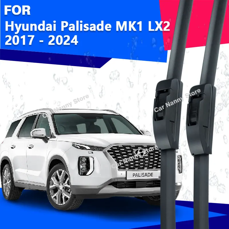 Щетки лобового стекла для Hyundai Palisade LX2 2017-2024, автомобильные дворники, резиновая полоса, стеклоочиститель, мягкая резина 2018 2019 2020
Щетки лобового стекла для Hyundai Palisade LX2 2017-2024, автомобильные дворники, резиновая полоса, стеклоочиститель, мягкая резина 2018 2019 2020