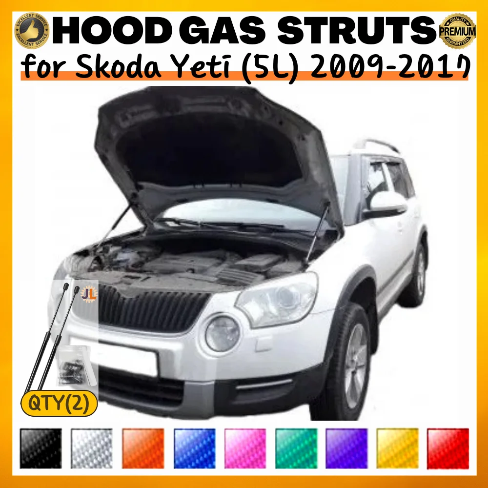 Qty(2) Hood Struts for Skoda Yeti (5L) 2009-2017 Front Bonnet Modify Gas Springs Shock Absorbers Lift Supports Dampers
Qty(2) Hood Struts for Skoda Yeti (5L) 2009-2017 Front Bonnet Modify Gas Springs Shock Absorbers Lift Supports Dampers