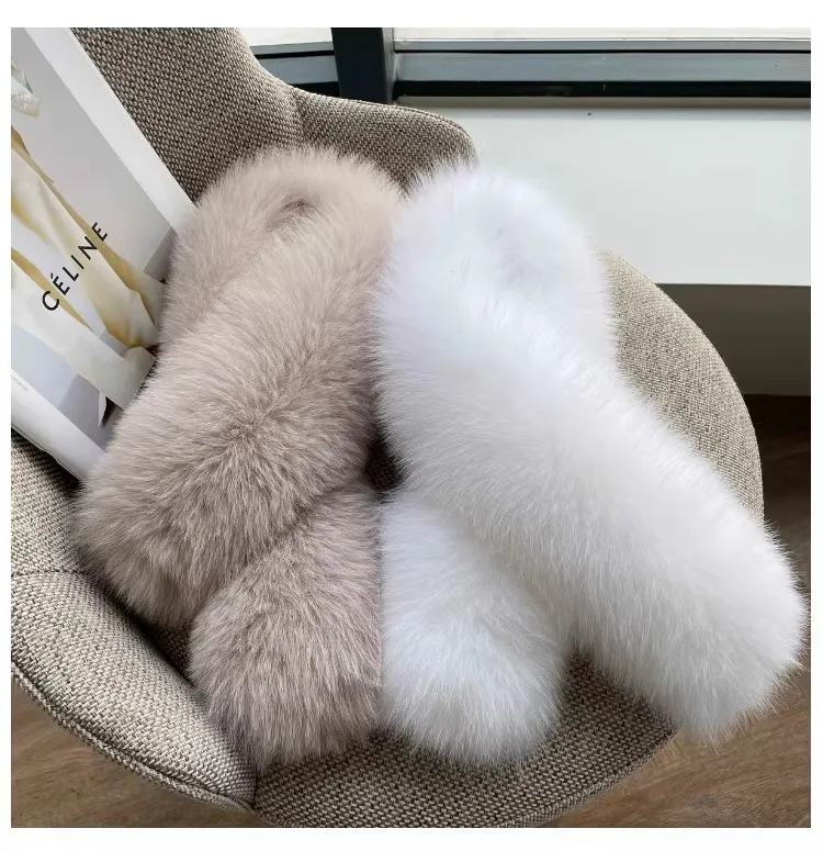 Autumn Winter Women's Luxury Soft Natural Fox Fur Scarf Thermal Thicken Warm Long Genuine Fur Scarf Shawl TB073
Autumn Winter Women's Luxury Soft Natural Fox Fur Scarf Thermal Thicken Warm Long Genuine Fur Scarf Shawl TB073