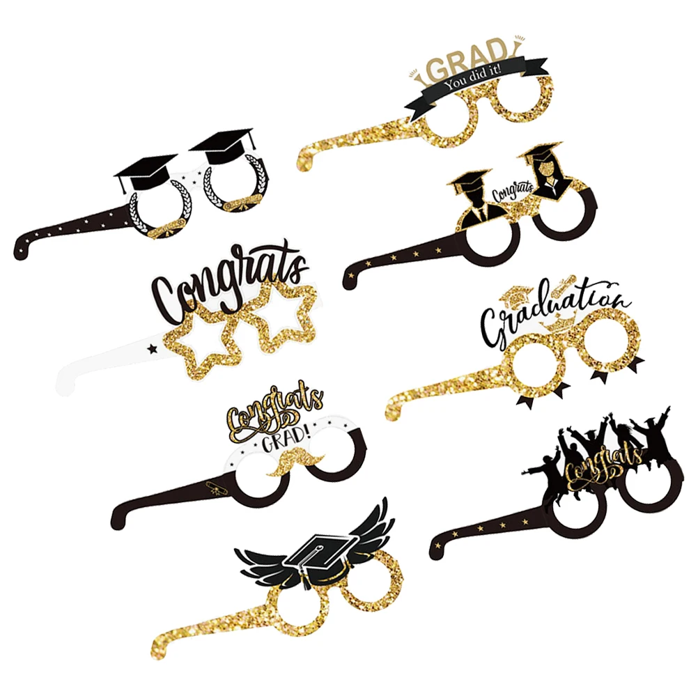 8 Pcs Props Party Decorations Class of 2024 Graduation Photo Props Eyewear Frames Graduation Glasses Paper Glasses Booth Scene
8 Pcs Props Party Decorations Class of 2024 Graduation Photo Props Eyewear Frames Graduation Glasses Paper Glasses Booth Scene
