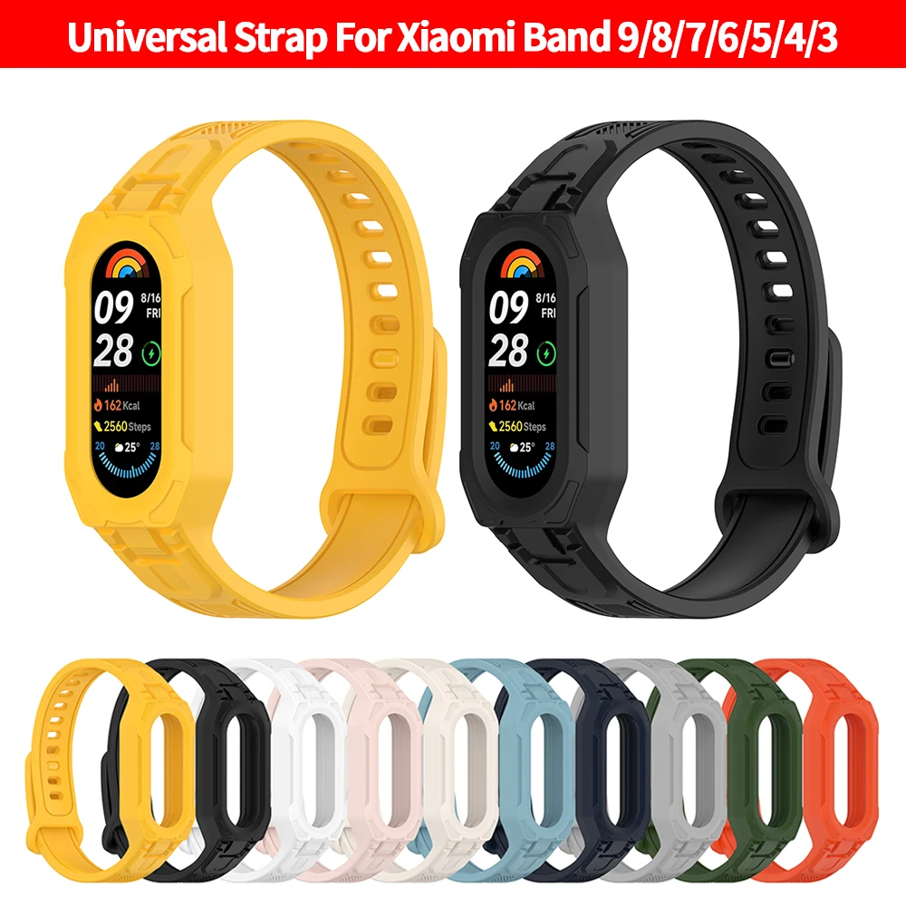 Silicone Strap For Xiaomi Band 10 9 8 7 6 5 Sports Strap Smartwatches On For Xiomi Band10 Band9 Bracelet Straps
Silicone Strap For Xiaomi Band 10 9 8 7 6 5 Sports Strap Smartwatches On For Xiomi Band10 Band9 Bracelet Straps