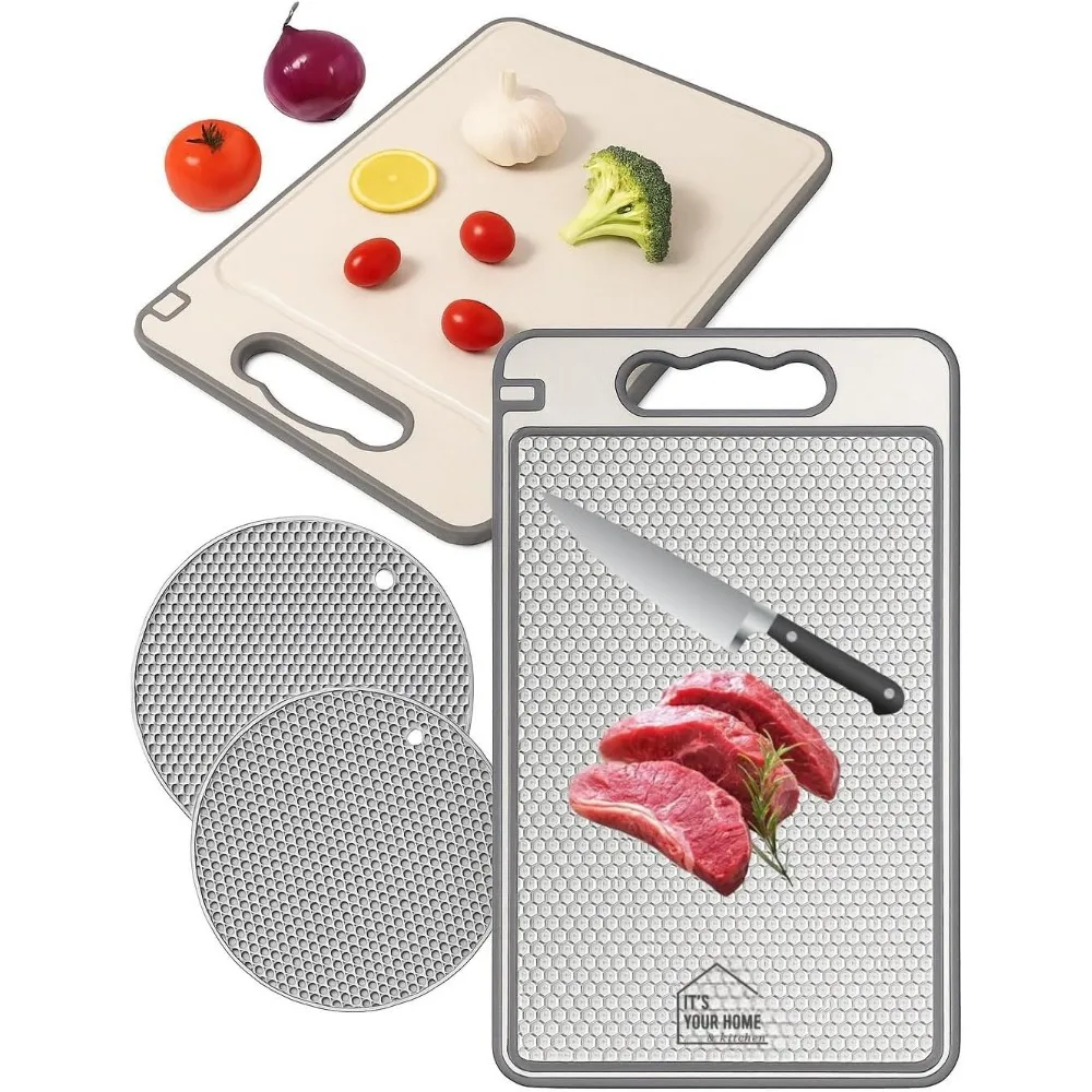 Stainless Steel Cutting Board – Double-Sided with Wheat Straw Backing, Non-Slip, Knife Sharpener & Milling Area, Dishwasher Safe
Stainless Steel Cutting Board – Double-Sided with Wheat Straw Backing, Non-Slip, Knife Sharpener & Milling Area, Dishwasher Safe