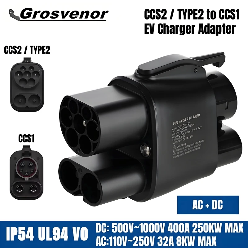 CCS2 to CCS1 Adapter DC Fast EV Charging Adapter From CCS2 to CCS1 EV Charger Adapter for Electric Vehicle Charger
CCS2 to CCS1 Adapter DC Fast EV Charging Adapter From CCS2 to CCS1 EV Charger Adapter for Electric Vehicle Charger