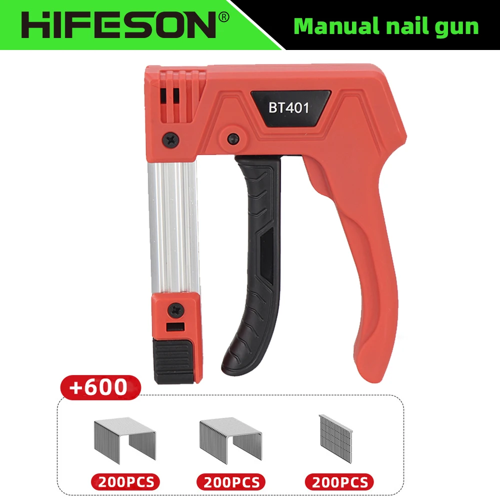 BT401 Набор ручных степлеров для деревообработки с 600 скобами и устройством для удаления скоб Ручной пистолет для гвоздей T и U
BT401 Набор ручных степлеров для деревообработки с 600 скобами и устройством для удаления скоб Ручной пистолет для гвоздей T и U