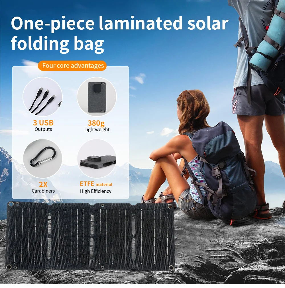 NEW Folding Solar Panel IP65 Waterproof Foldable Solar Charger Portable Solar Panel Charger Outdoor Phone Power Bank for Phone
NEW Folding Solar Panel IP65 Waterproof Foldable Solar Charger Portable Solar Panel Charger Outdoor Phone Power Bank for Phone