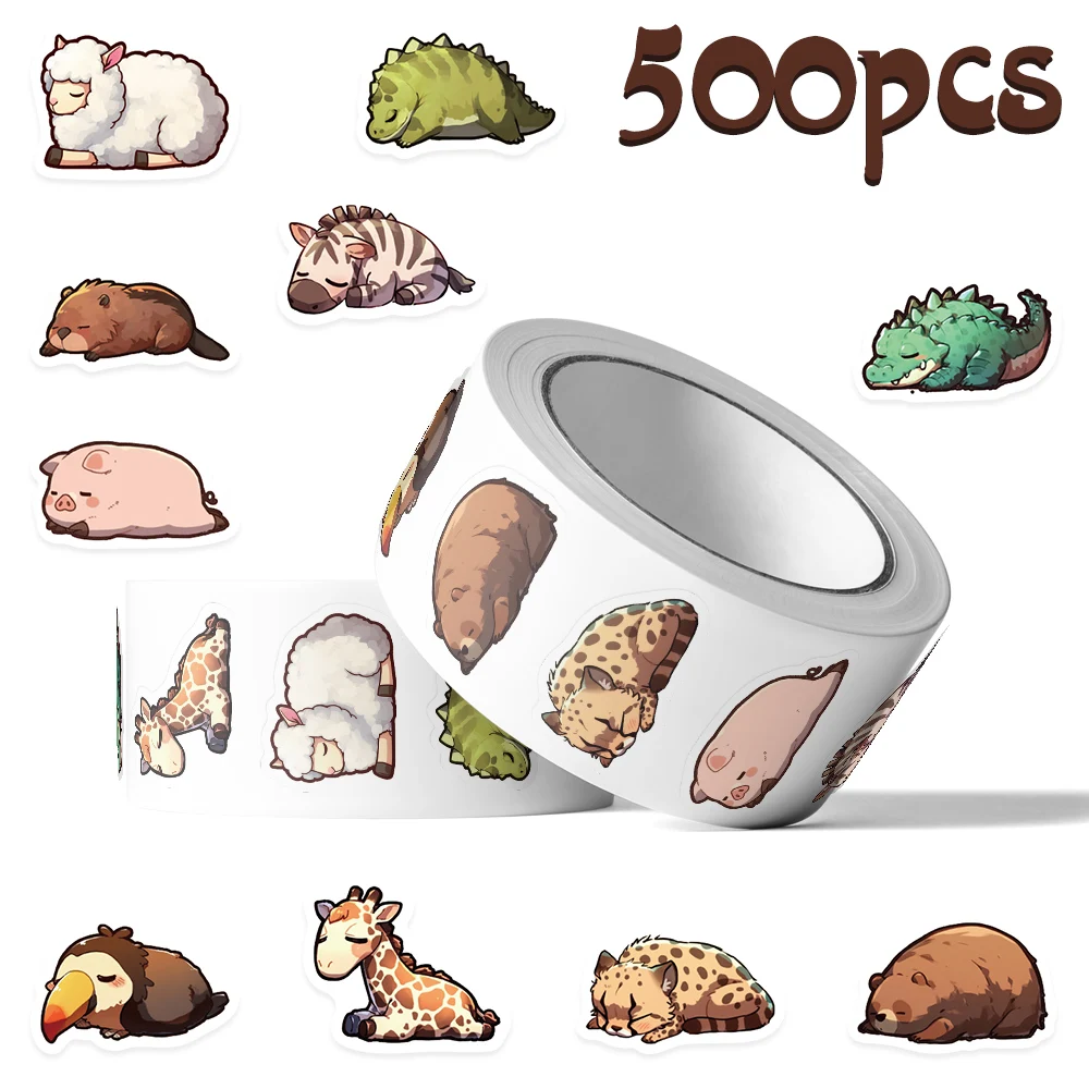 500pcs Sleeping Animals Sheep Giraffe Roll Stickers Decals For Bottle Scrapbook Refrigerator Helmet DIY Aesthetic Stickers
500pcs Sleeping Animals Sheep Giraffe Roll Stickers Decals For Bottle Scrapbook Refrigerator Helmet DIY Aesthetic Stickers
