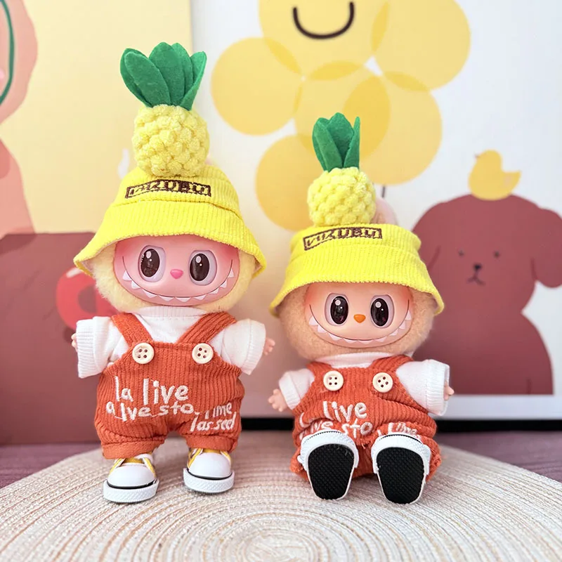 For 17cm LABUBU Doll Pendant Clothes Pineapple Hat Suit Cute Anime Peripheral Doll Clothes Replacement Decoration (No Dolls)
For 17cm LABUBU Doll Pendant Clothes Pineapple Hat Suit Cute Anime Peripheral Doll Clothes Replacement Decoration (No Dolls)