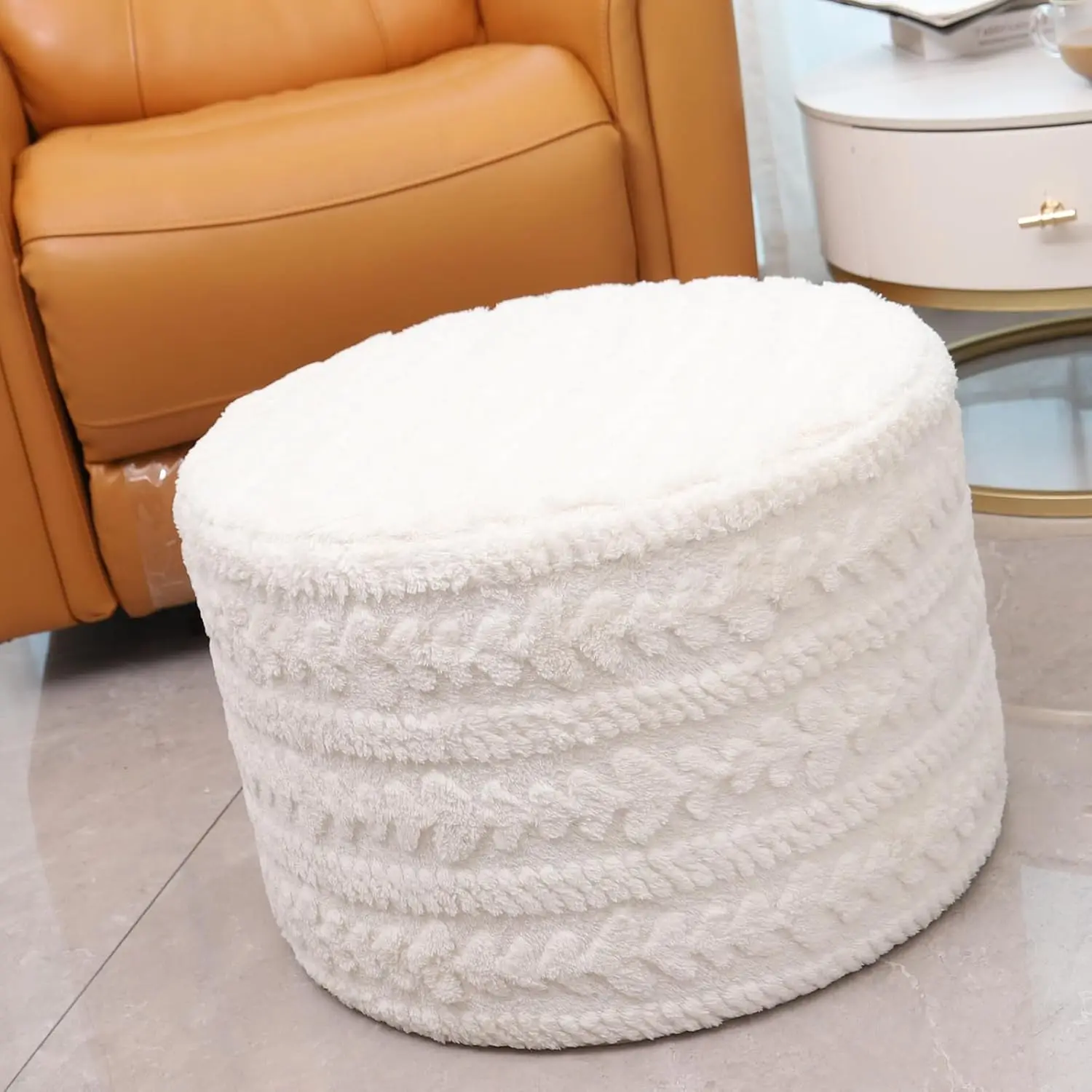 Round Footstool Ottoman, 20X14 Hes Multi-Functional Modern Foot Stool,Floor Poufs, Sofa Footrest Extra Seating For Living Room,
Round Footstool Ottoman, 20X14 Hes Multi-Functional Modern Foot Stool,Floor Poufs, Sofa Footrest Extra Seating For Living Room,