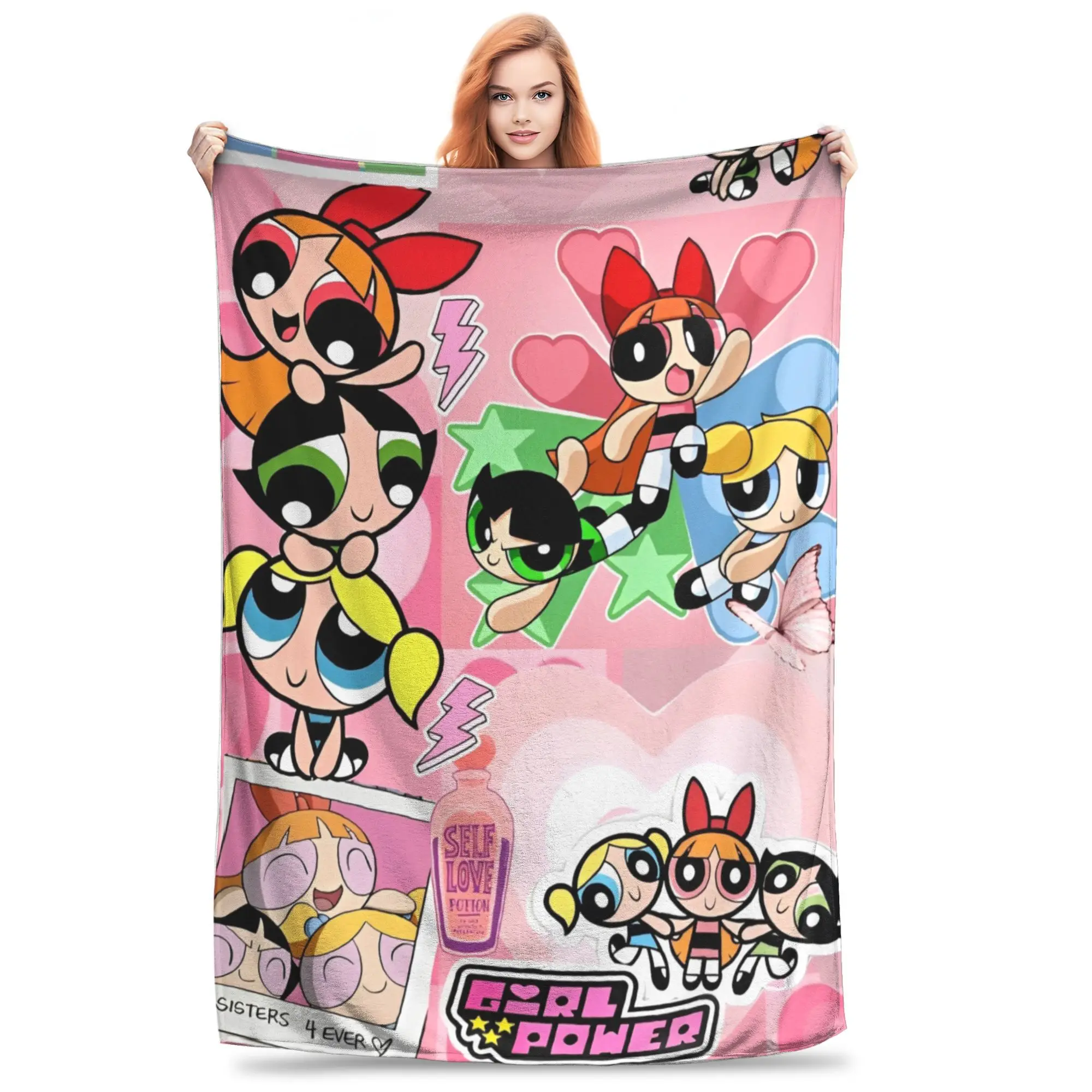 Powerpuffed Three GIRLS Blanket Ultra Soft Cartoon Anime Throw Blankets for Sofa 50x60 Inch Multiple Sizes Bedspread
Powerpuffed Three GIRLS Blanket Ultra Soft Cartoon Anime Throw Blankets for Sofa 50x60 Inch Multiple Sizes Bedspread