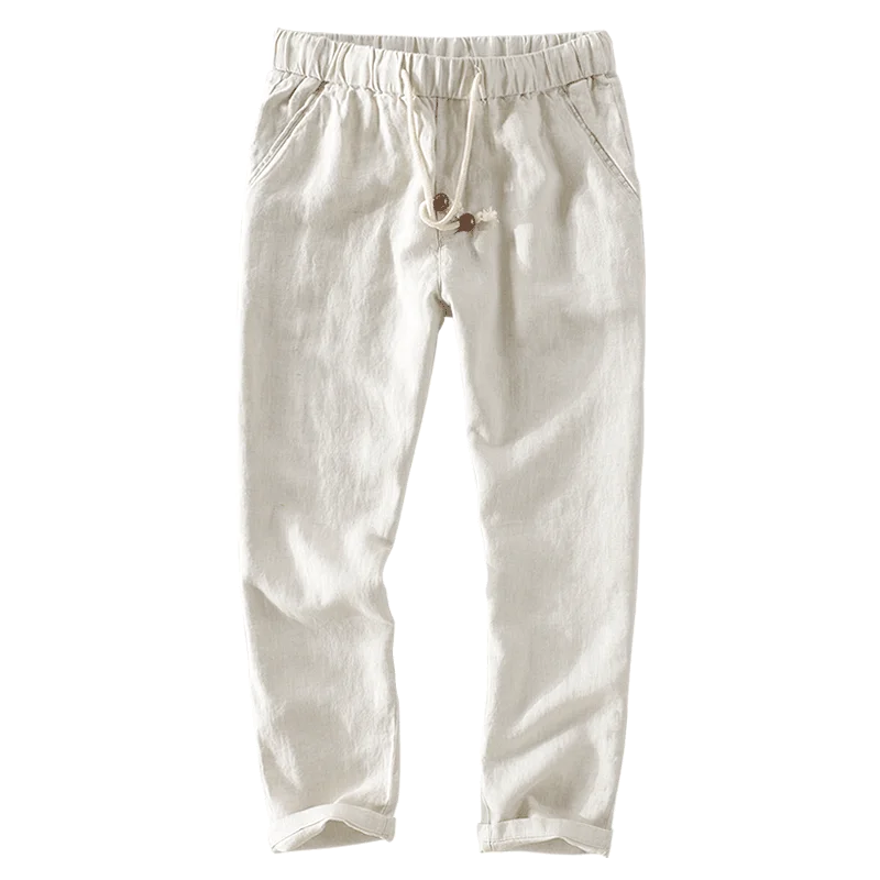 Design ankle-length linen brand pants men fashion elastic waist trousers mens solid casual breathable pans male pantaloni broek
Design ankle-length linen brand pants men fashion elastic waist trousers mens solid casual breathable pans male pantaloni broek