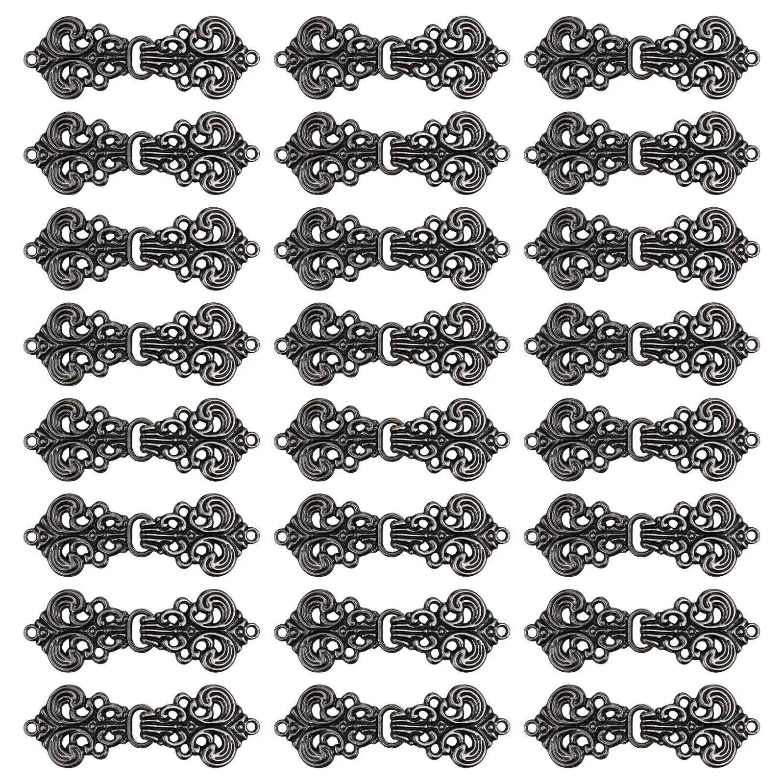 25Pairs Hanfu Buttons Metal Sewing Clasp Elegant Cloud Motif Decorative Fasteners for Cheongsam Traditional Clothing Closure
25Pairs Hanfu Buttons Metal Sewing Clasp Elegant Cloud Motif Decorative Fasteners for Cheongsam Traditional Clothing Closure