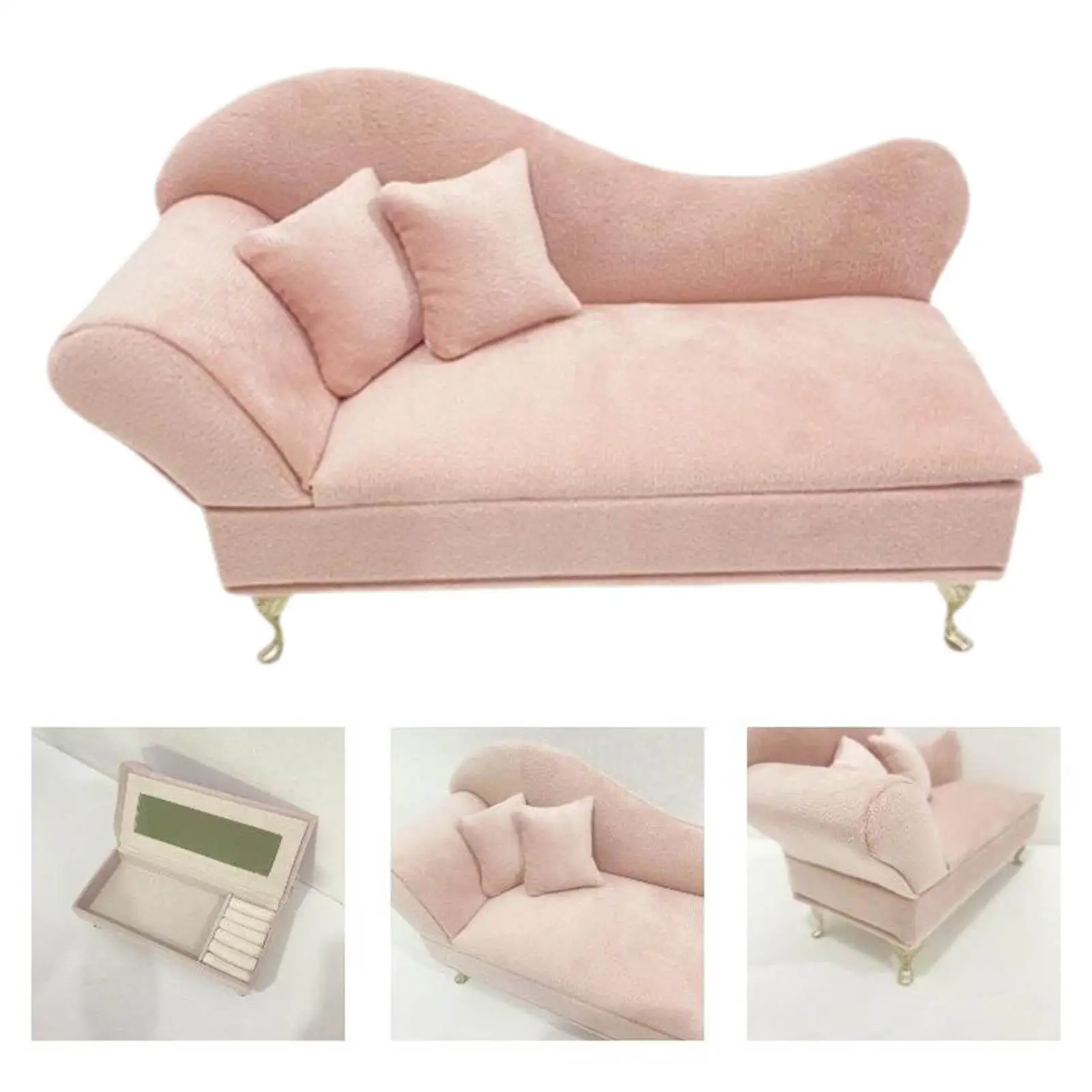 1/6 Scale Sofa Living Room Decor Birthday Gifts Cute Jewelry Box Women Gift for Earrings Cufflinks Pendant Brooch Bracelet
1/6 Scale Sofa Living Room Decor Birthday Gifts Cute Jewelry Box Women Gift for Earrings Cufflinks Pendant Brooch Bracelet