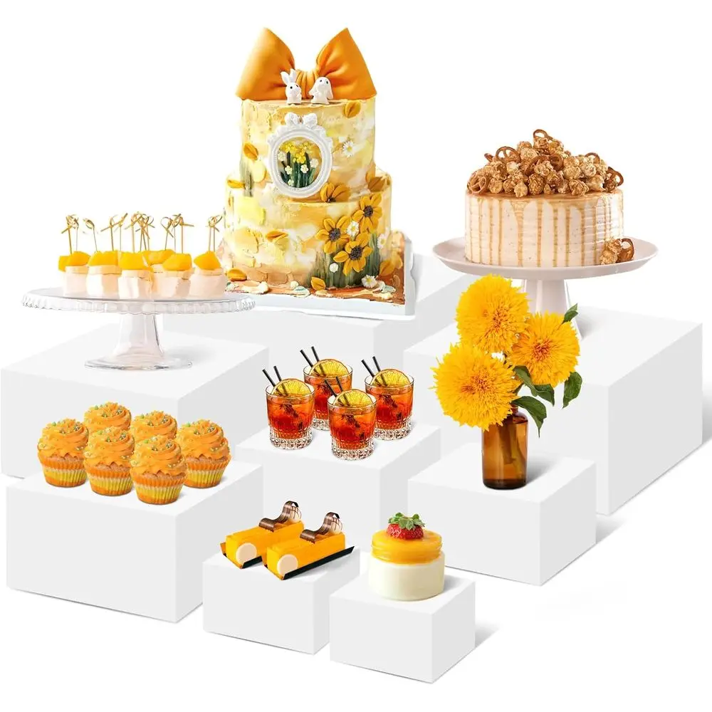Buffet Risers, 8 Pcs Large White Acrylic Food Risers, Dessert Table Display Set for Buffet Table, Acrylic Display Stands for Cat
Buffet Risers, 8 Pcs Large White Acrylic Food Risers, Dessert Table Display Set for Buffet Table, Acrylic Display Stands for Cat