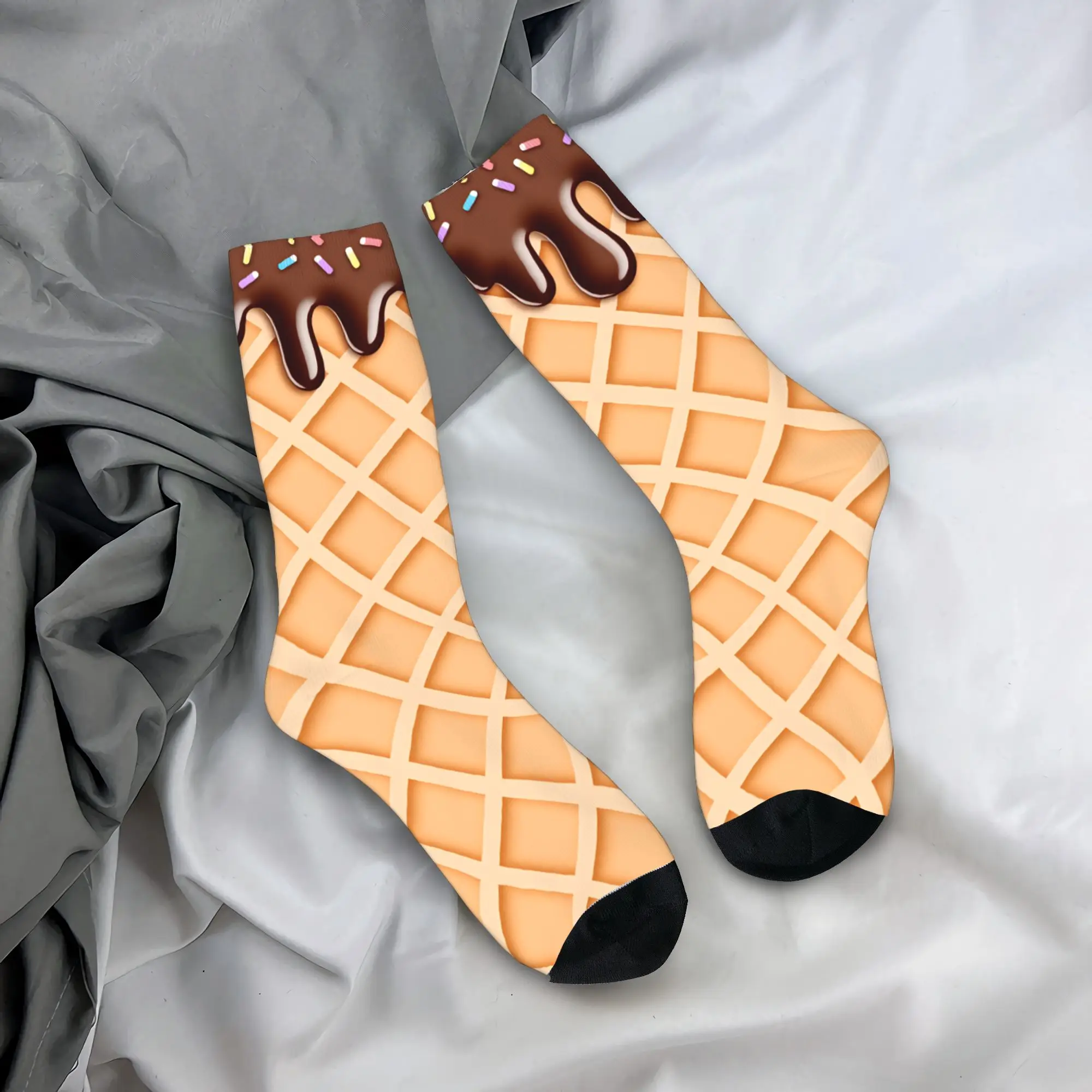 Ice Cream Waffle With Chocolate Stockings Casual Socks Couple Warm Soft Socks Winter Climbing Graphic Non Slip Socks Gift Idea
Ice Cream Waffle With Chocolate Stockings Casual Socks Couple Warm Soft Socks Winter Climbing Graphic Non Slip Socks Gift Idea