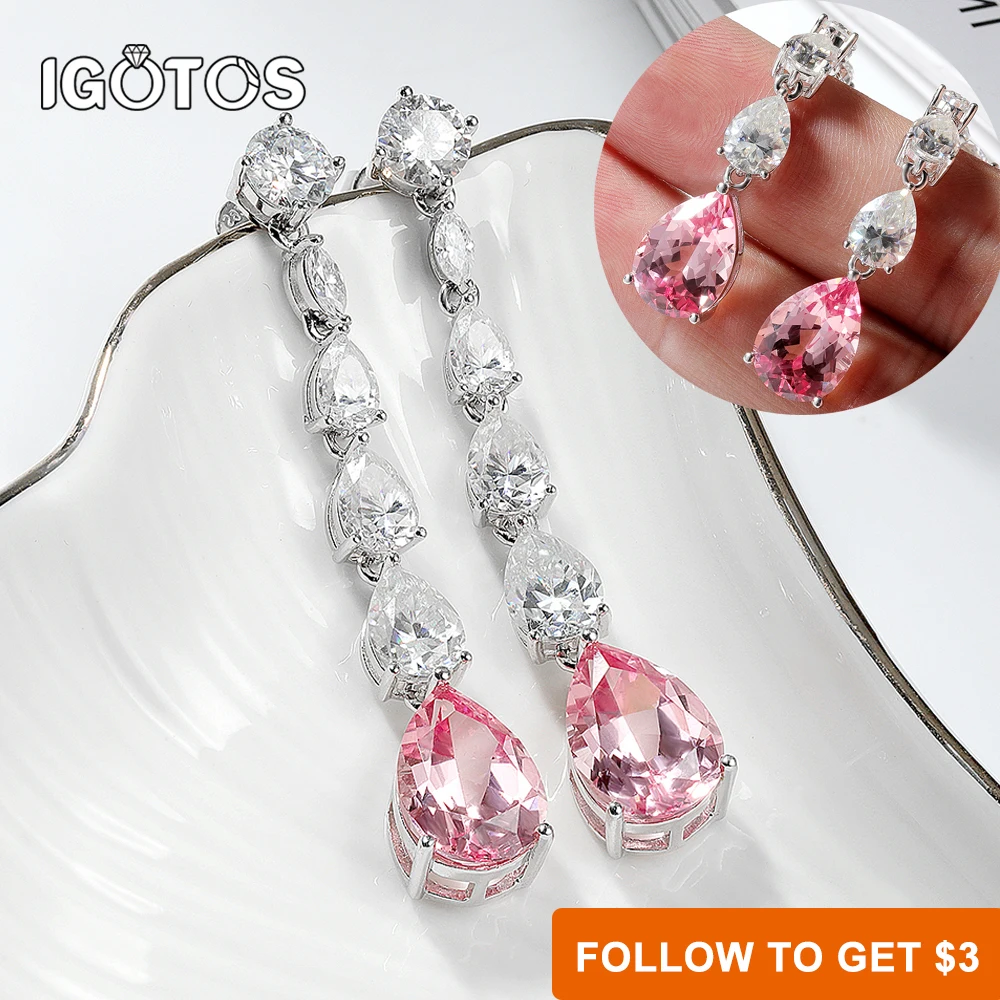 IGOTOS 16.98ct Moissanite Long Tassel Drop Earrings Women 925 Sterling Silver Lab Diamond Padparadscha Water Drop Dangle Earring
IGOTOS 16.98ct Moissanite Long Tassel Drop Earrings Women 925 Sterling Silver Lab Diamond Padparadscha Water Drop Dangle Earring