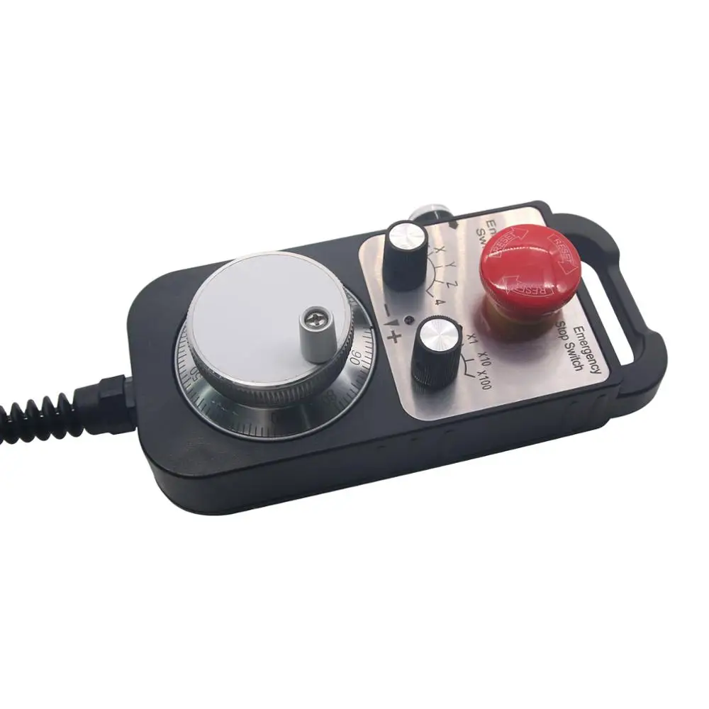 GOODNEW Universal 5V 100PPR CNC 4 Axis MPG Pendant Handwheel with Emergency Stop
GOODNEW Universal 5V 100PPR CNC 4 Axis MPG Pendant Handwheel with Emergency Stop