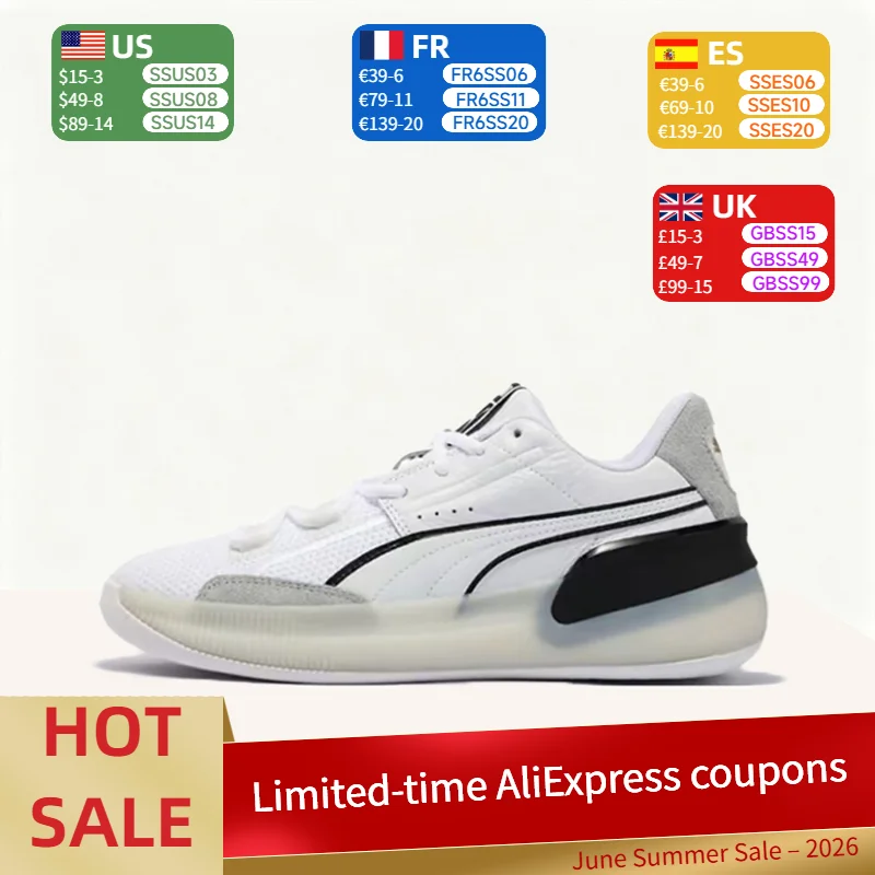 PUMA Clyde Hardwood Team: Minimalist, Soft, and Responsive Low-Top Basketball Shoes (Unisex) in Black and White 193663-01
PUMA Clyde Hardwood Team: Minimalist, Soft, and Responsive Low-Top Basketball Shoes (Unisex) in Black and White 193663-01