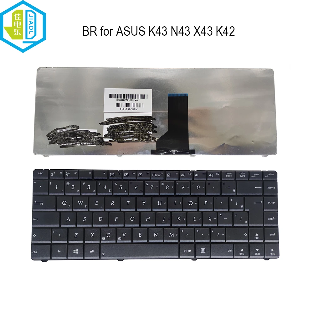 Brazilian laptop keyboard for ASUS K43 N43 X43 K42 X42 A42 N82 U30 UL80 X42 X44 U32 U35 U41 Notebook PC keyboards 0KNB0-4221BR00
Brazilian laptop keyboard for ASUS K43 N43 X43 K42 X42 A42 N82 U30 UL80 X42 X44 U32 U35 U41 Notebook PC keyboards 0KNB0-4221BR00